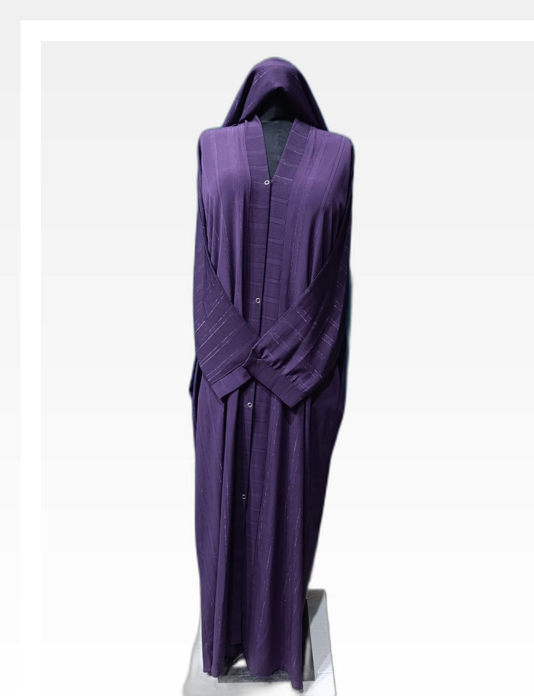 Elegant Dark Purple Abaya – Bold, Stylish & Modest